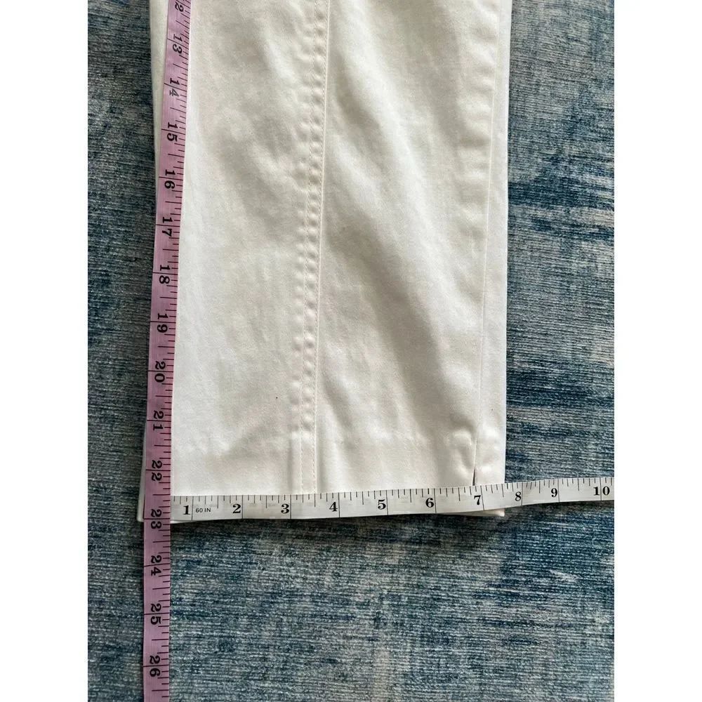 Cache White Denim Capri Size 8 - Picture 5 of 7